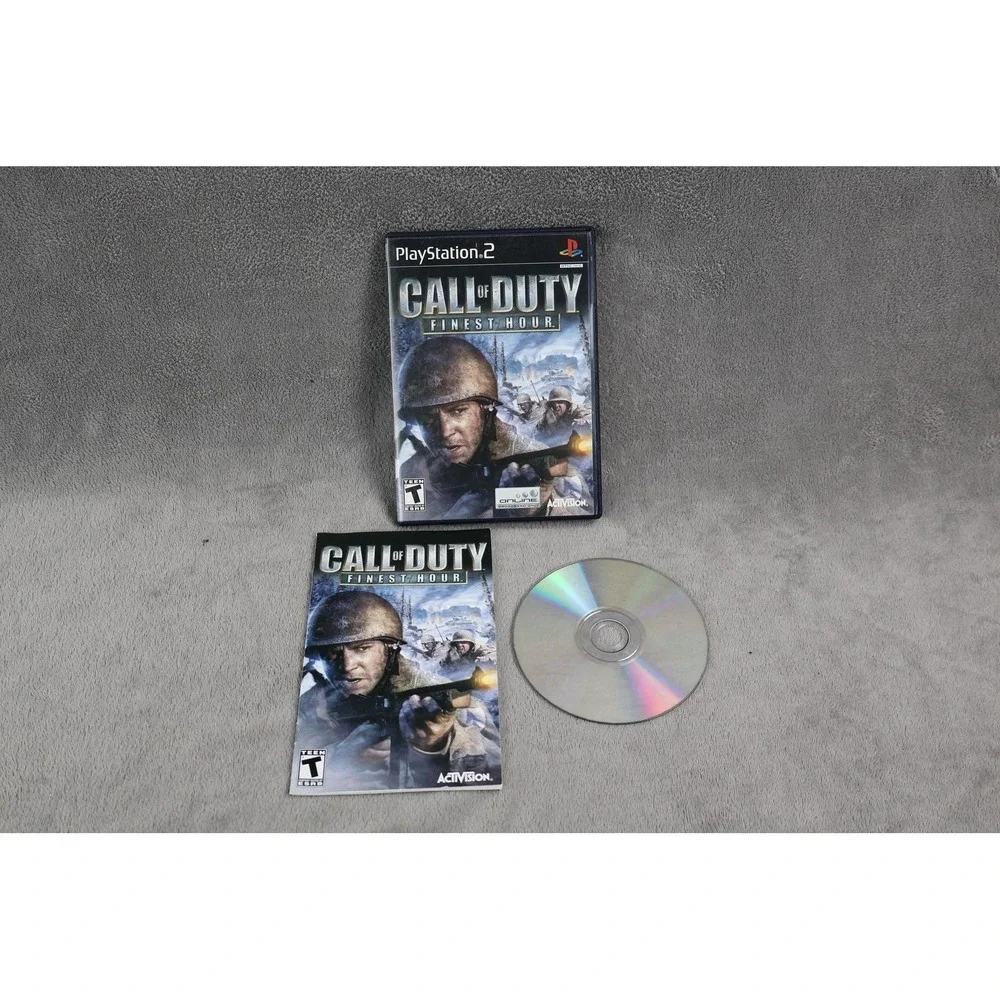 Call Of Duty: Finest Hour PlayStation 2 Video‎ Game Activision T-Teen NTSC-U/C